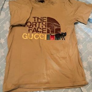 gucci northface shirt